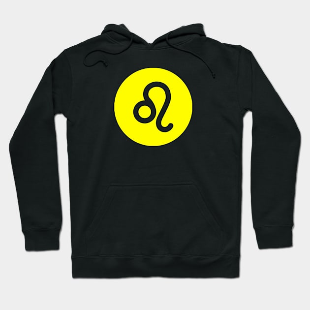 Leo + Lucky Color - Astrology Symbol Hoodie by Jambo Designs